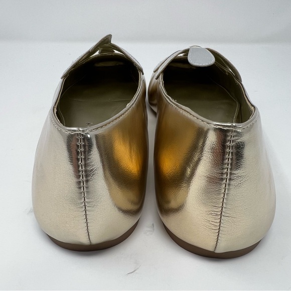 Katy Perry Collections Gold Flats with Silver Detail - Picture 6 of 10